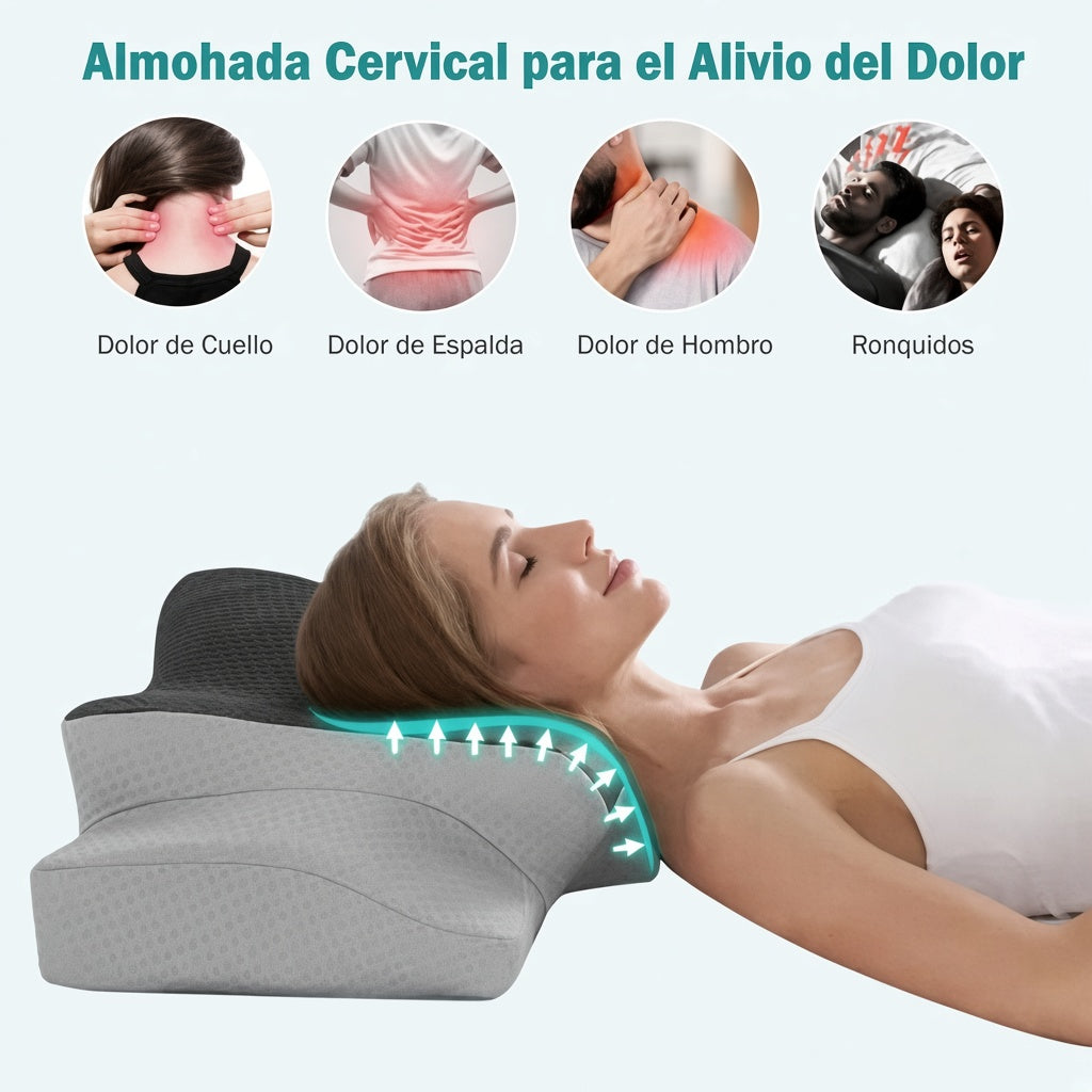 ALMOHADA CERVICAL ORTOPÉDICA: Duerme Mejor y despierta con mayor comodidad
